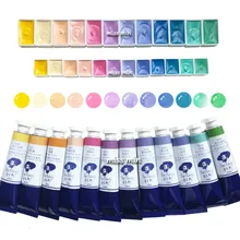 Ручная работа, кожа/яркие цвета, акварель, acuarella, водный цвет, одноступенчатый диск, решетка, упаковка, acuarelas profesionale