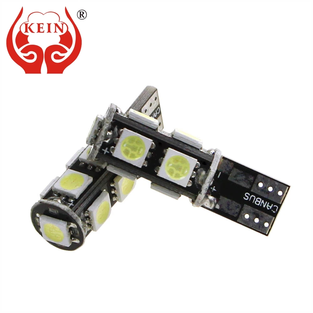 

KEIN 100PCS t10 led CANBUS w5w Car bulb 194 168 auto 5050 9SMD Clearance Light Reading Dome lamp Vehicle Signal bulb for Hyundai