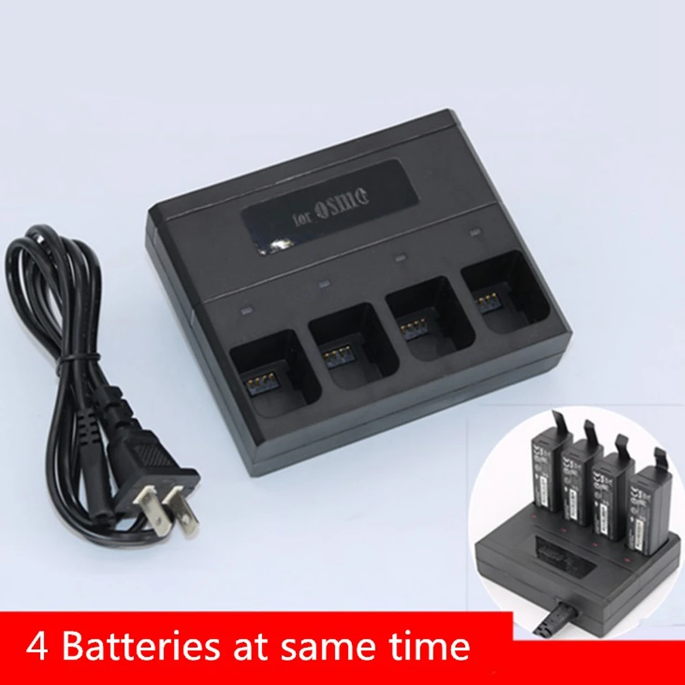 

MLLSE 4 in 1 Battery Charger Replacement Fit For DJI OSMO Mobile Handhold Gimbal Camera US/EU plug TY0737-TY0738