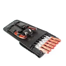 Portable BBQ Barbeque set Skewers Needle Roasting Utensil Fork Iron knife Outdoor Camping Traveling
