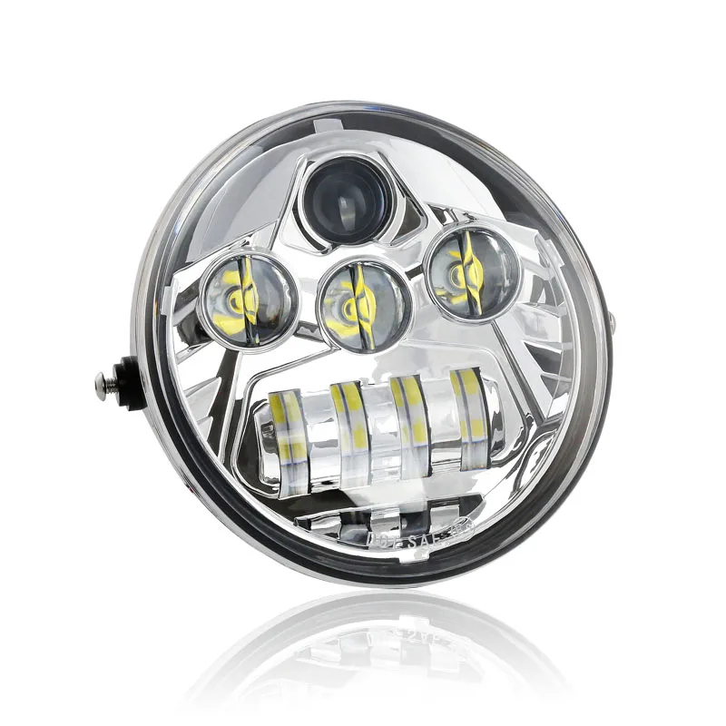 

Chrome LED Hi/Low Headlight Daymaker Replace 02-17 Harley V Rod VROD VRSC VRSCA