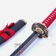 S0548 аниме «Серебряная Душа» GINTAMA YAGYU KYUBEI YAGYUU KYUUBEI меч птица TSUBA W/черные ножны 41,1"