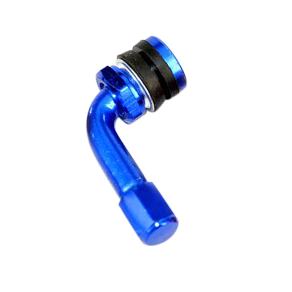 Universal Motorcycle CNC Aluminum Wheel Tire Valves Stem Air Tire Cap 90 Degree Solves Inflation & Checking Of Air Pressure