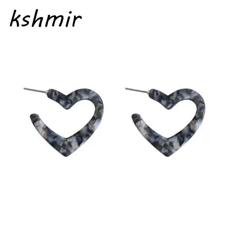 

kshmir Minimalist fashion style manual dazzle colour sweet love shape joker geometry and pure and fresh the retro earrings