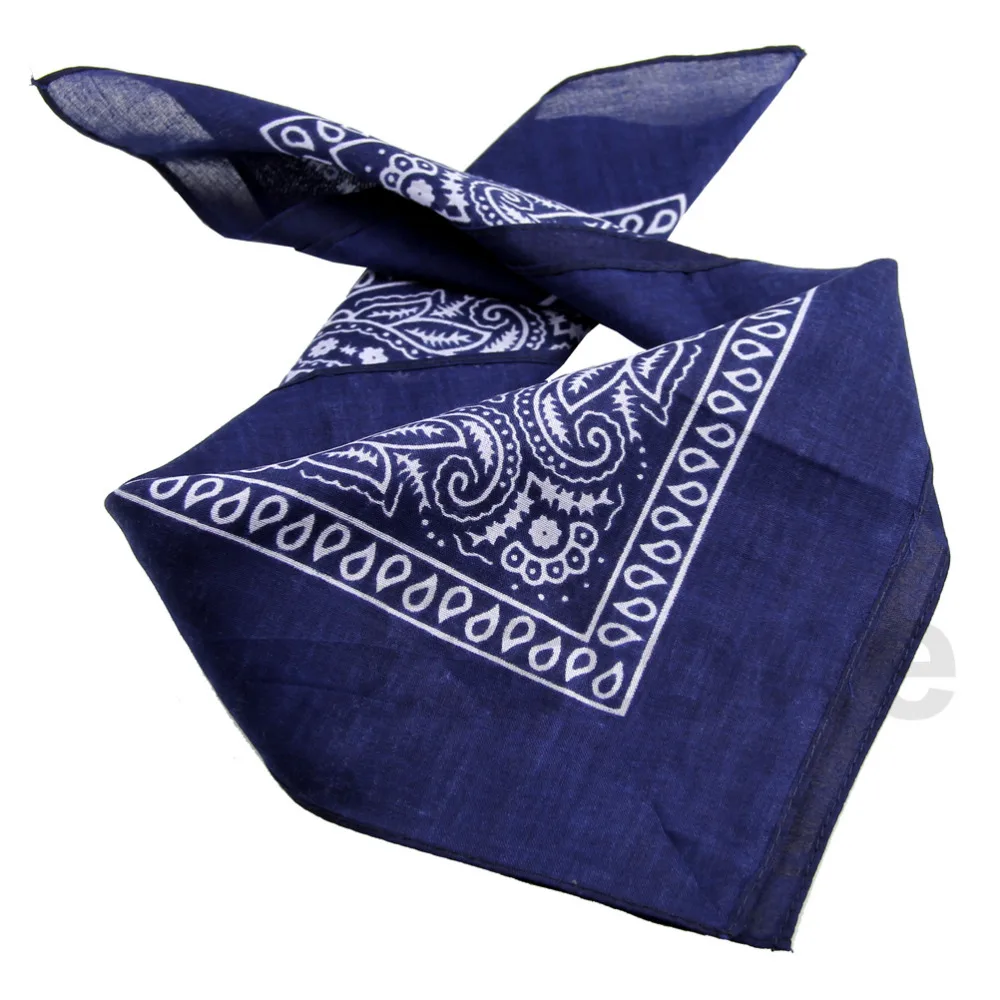 

Cotton Scarf Paisley Bandana HeadWrap Hair wrap Double Side Print Headband 1 pc