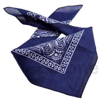 

Cotton Scarf Paisley Bandana HeadWrap Hair wrap Double Side Print Headband 1 pc