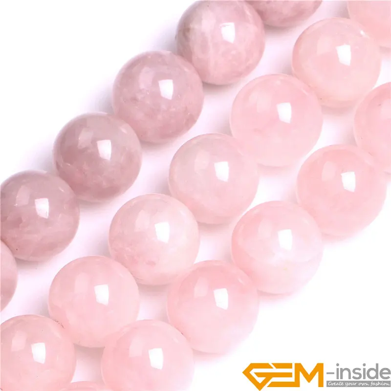 

18mm Natural Pink Rose Quartzs Stone Beads DIY Loose Beads For Jewelry Making Strand 15 Inches Wholesale!