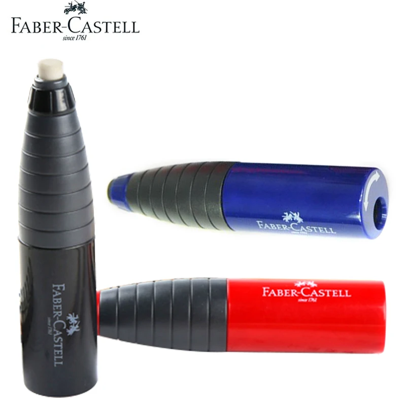Faber-Castell 회전 싱글 홀 지우개, 고무 및 연필 깎이, 학생 문구, 학교 미술 용품, 1 개