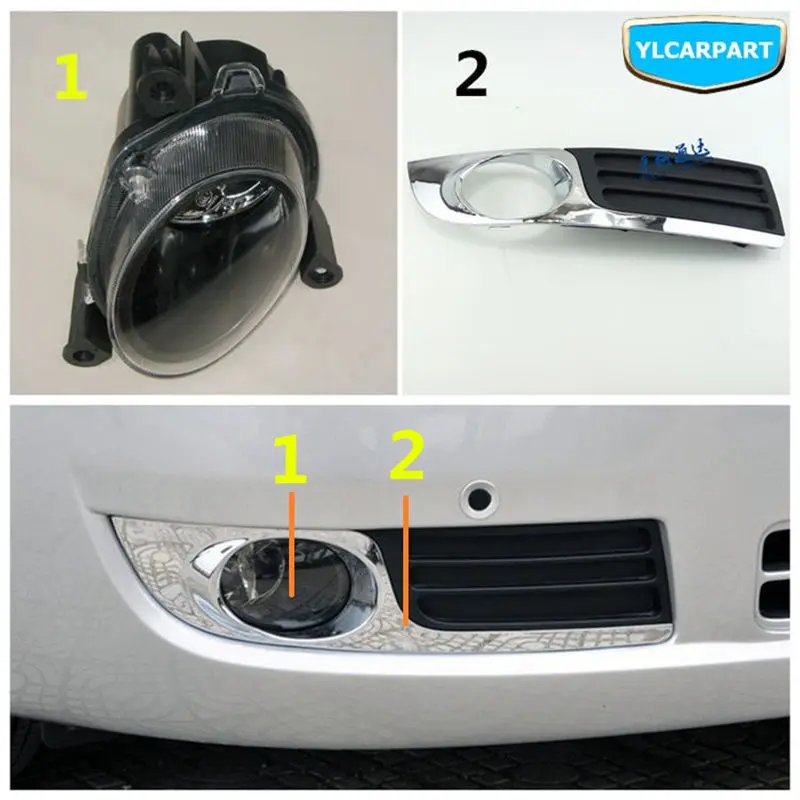 

For Geely Emgrand 8 EC8 Emgrand8 E8 EC825, Car front fog lights frame