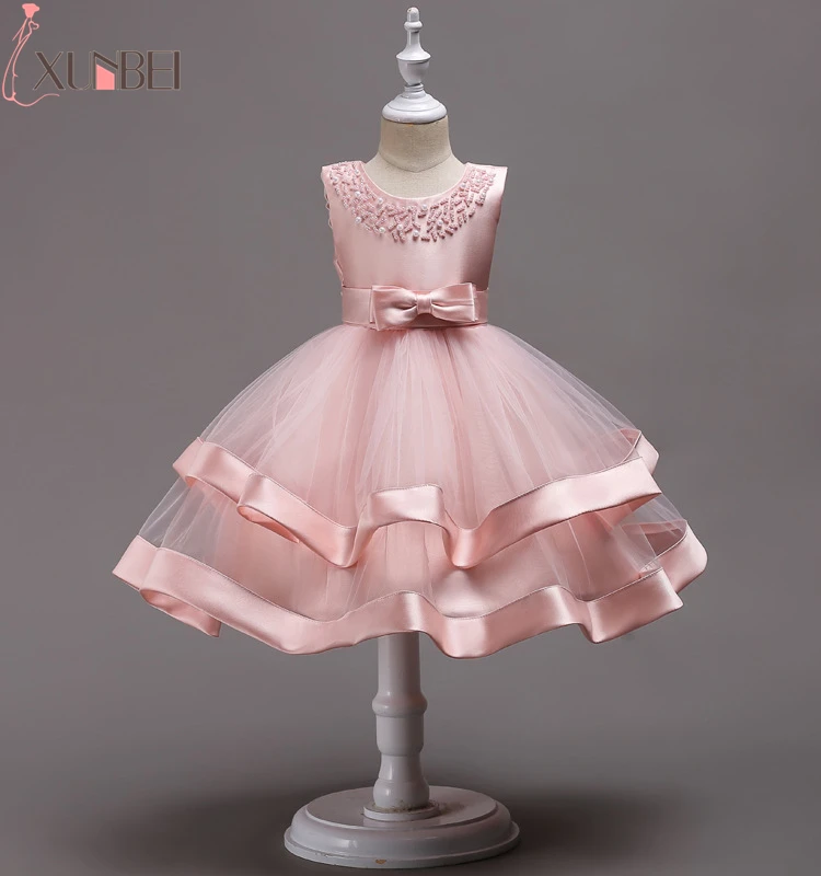 tiered tulle flower girl dress