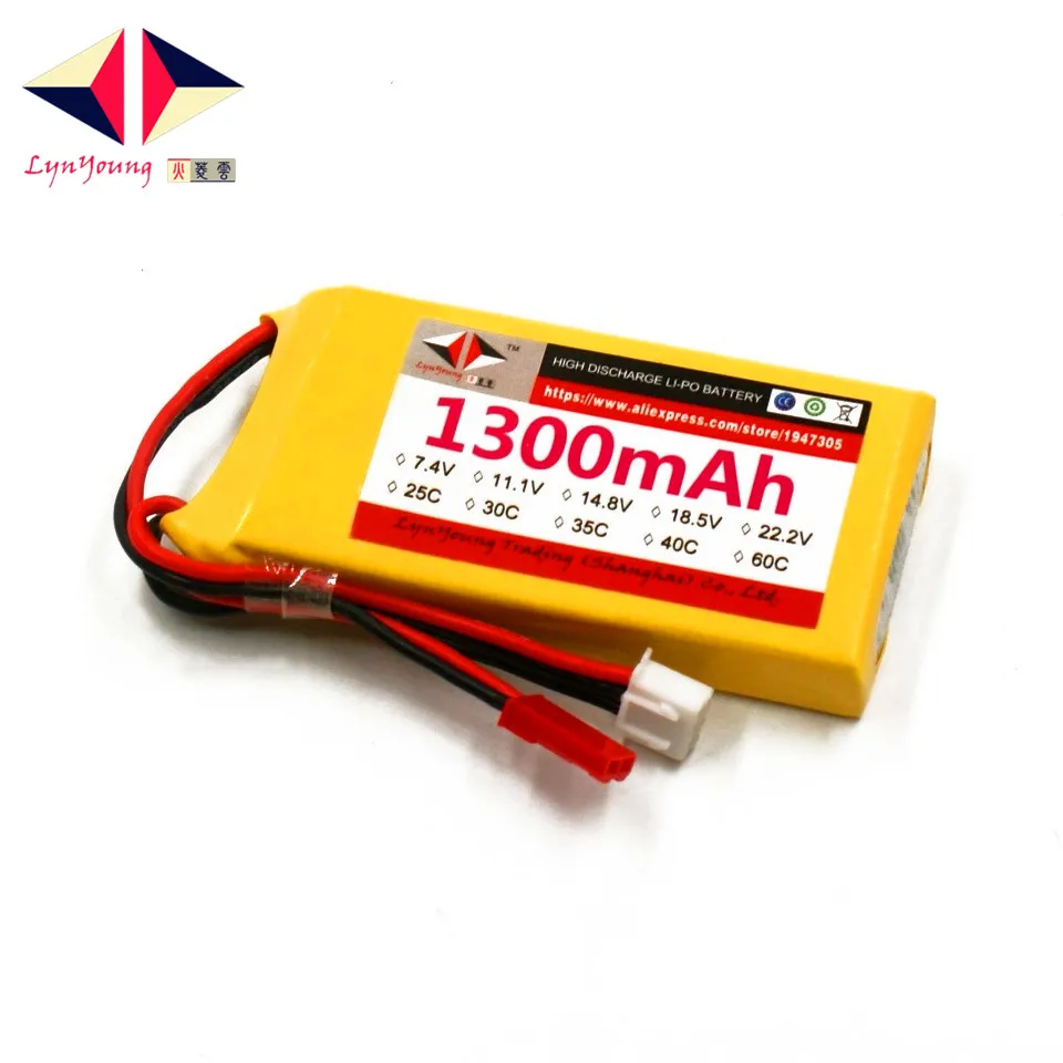 

HX Lipo Battery 2S 7.4V 1300mAh 25C-30C For RC Drone Quadcopter Helicopter Airplane Boat Car Remote Control Toys Battery