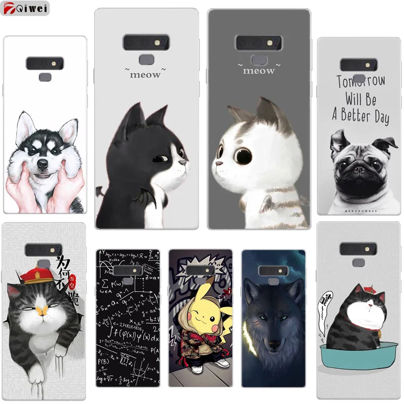

For Coque Samsung Note 9 Case Cartoon Animal Silicone Phone Case For Samsung galaxy Note 9 Case Cover Note9 Soft TPU Capa Hoesje