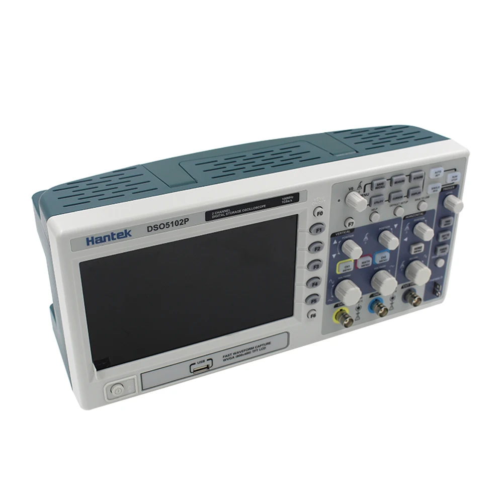 Hantek DSO5102P портативный цифровой осциллограф 2 канала 100 МГц ЖК дисплей USB|hantek