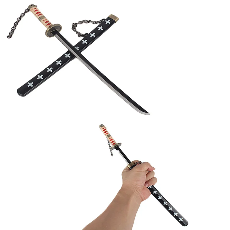 11" One Piece Trafalgar Law Cosplay Sword Blade Weapon Model Key Chain