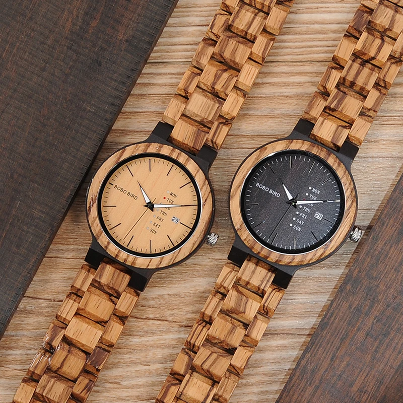 wood band wristwatches fashion bobo bird new gifts items (7)