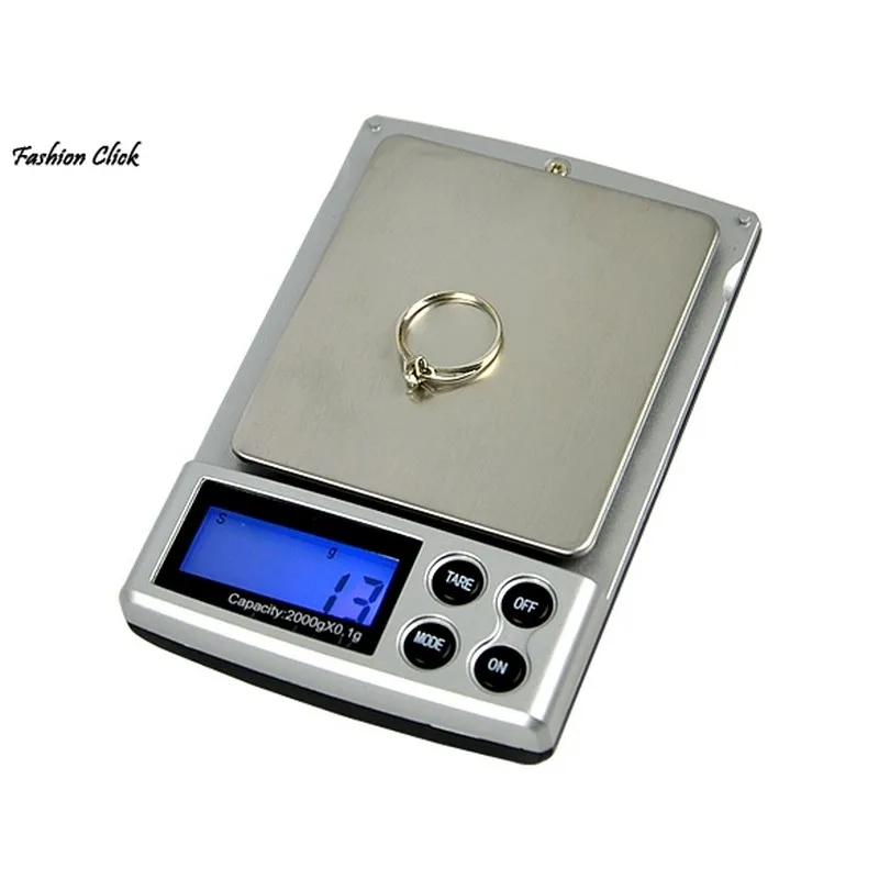 Jewelry Digital Scale 2000g x 0.1g Pocket Electronic Kitchen salt