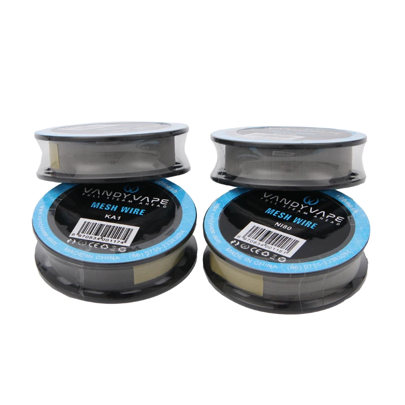 Оригинальный Vandy Vape Mesh провод KA1 80 mesh/Ni80 100 mesh/SS316L 150 200mesh Coil 5 футов для электронной