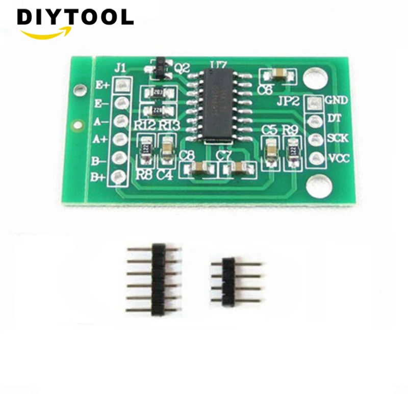 

HX711 Weighing Sensor Dual-Channel 24 Bit Precision A/D Module Pressure Sensor