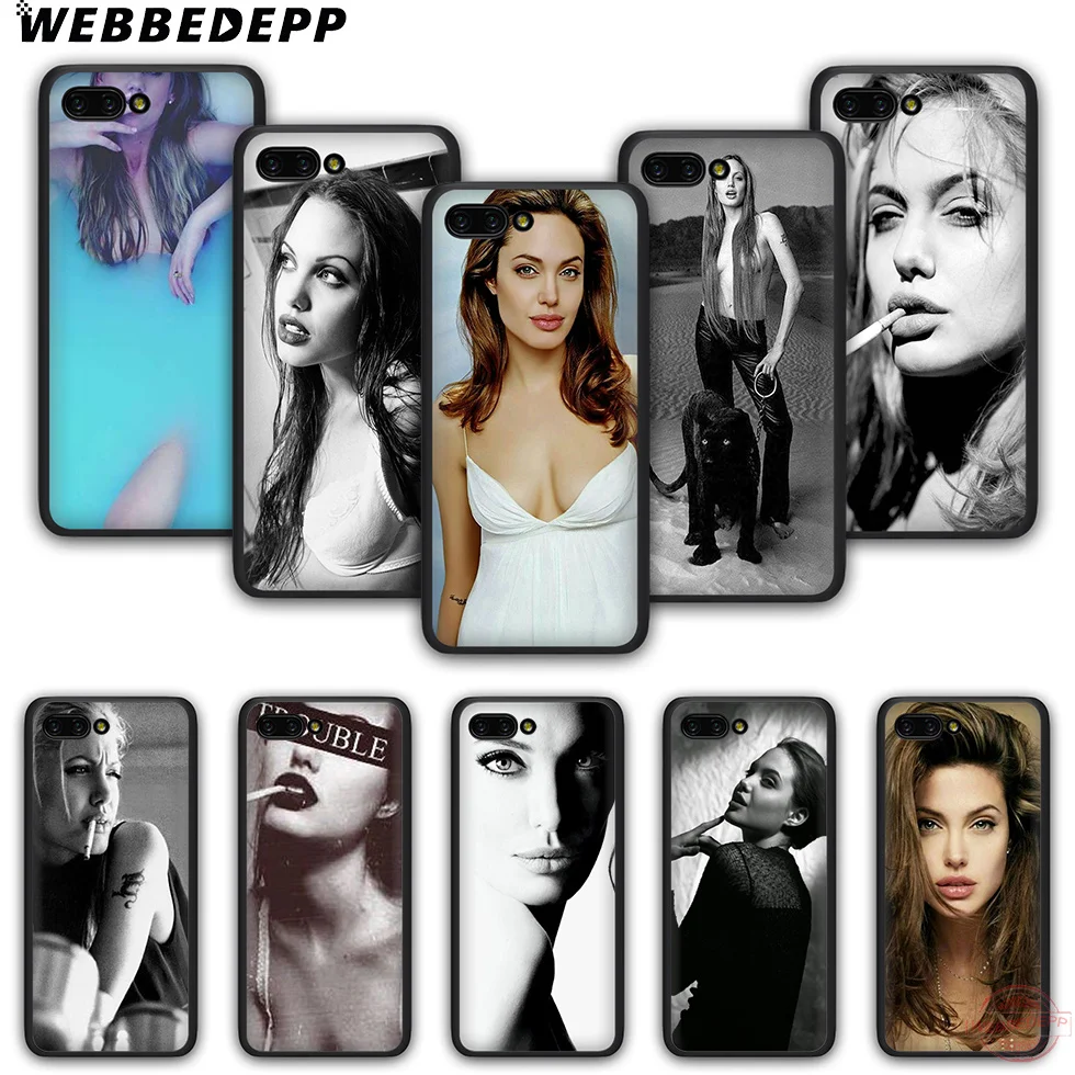 WEBBEDEPP анжедины Джоли Платье-чехол для телефона из ТПУ с принтом чехол Honor 6A 7A 2 ГБ/3