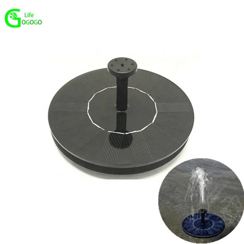 

1pcs Mini Solar Fountain Solar Water Fountain Garden Pool Pond Outdoor Solar Panel Fountain Floating Fountain Garden Decoration