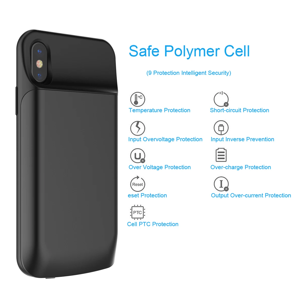 Goede Batterij Oplader Voor iphone X Xs 6000 mah Power Bank Opladen Case Powerbank Oplader Voor iphone X Xs telefoon Oplader cover