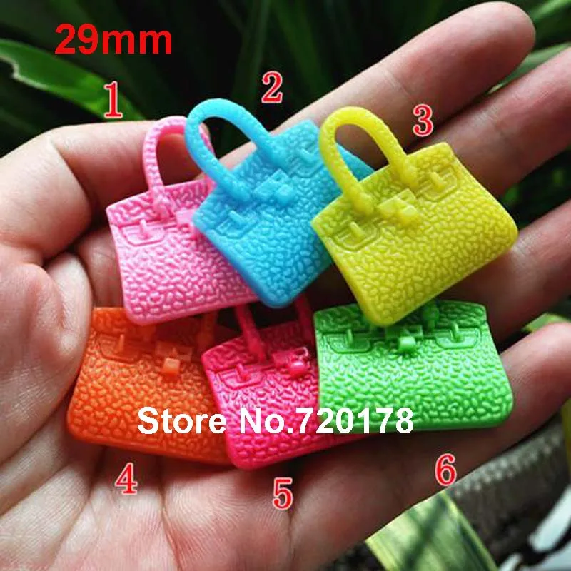 

Mixed colors Resin handbag Flat Back Resins Cabochon Scrapbook For crafts making DIY 29*34mm 60pcs YZR003