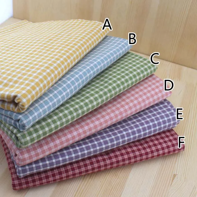 Buy New!50x70cm Basic Patchwork Fabric Yarn Dyed Cloth