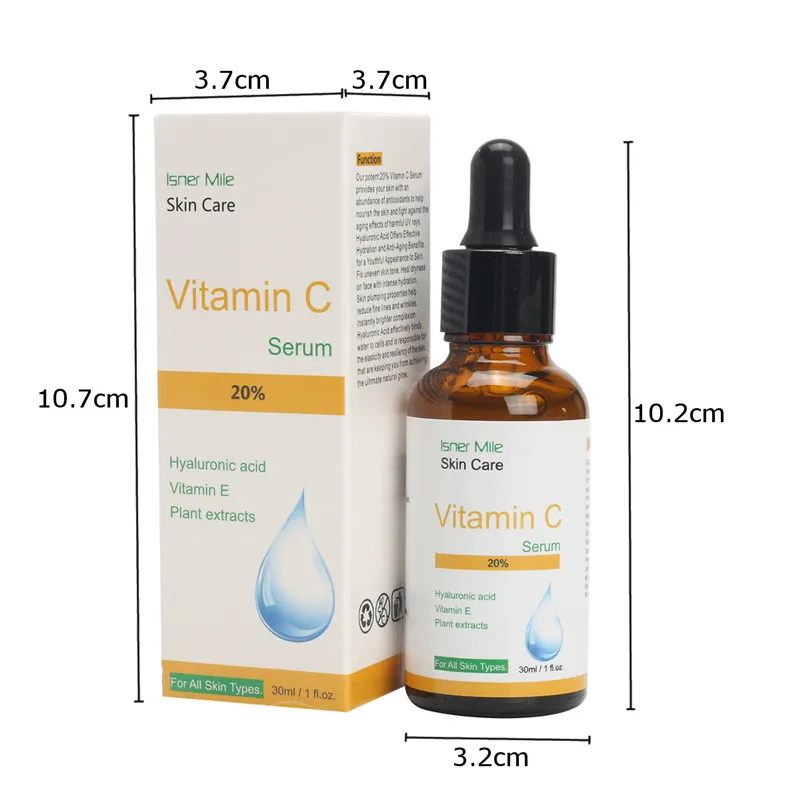 20% vitamina c soro de ácido hialurônico