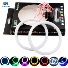Ангельские глазки 1 пара авто Halo кольца хлопок огни 12V 24V фар 2835 SMD мотоцикла 60 мм 70 мм 80 мм 90 мм 95 мм 100 мм 110 мм 120 мм
