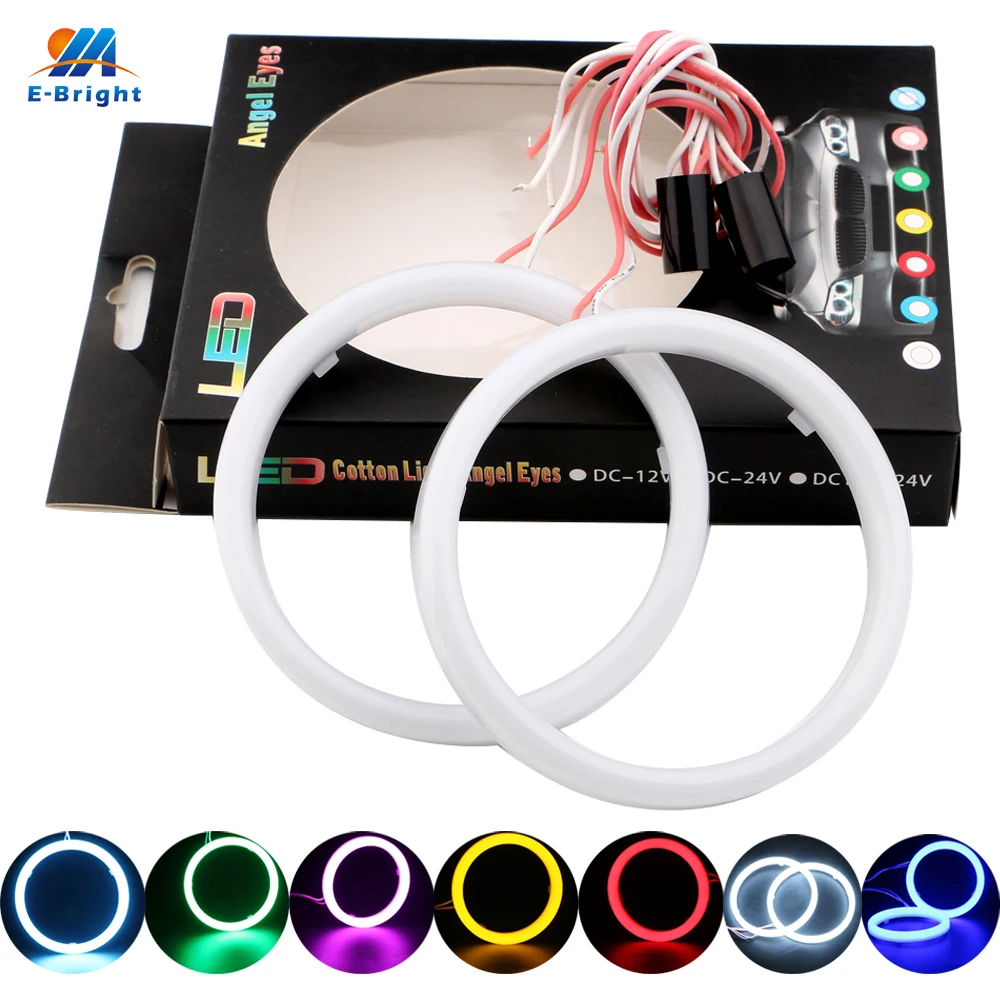 

Angel Eyes 1Pair Auto Halo Rings Cotton Lights 12V 24V Headlight 2835 SMD Motorcycle 60MM 70MM 80MM 90MM 95MM 100MM 110MM 120MM