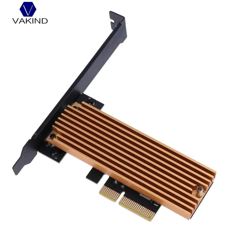 preço NVMe SSD NGFF M.2 chave Tipo Para PCIE Adaptador Adaptador de Cartão de PCI E PCI Express 4X Com Dissipador de Calor Do Computador Para PC
