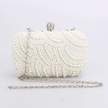 Женский вечерний клатч с кристаллами, стразы, свадебные сумочки, вечерние сумочки, дамские клатчи с бриллиантами, жемчужными бусинами, женская сумка на цепочке
