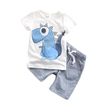 

2T-6T 2017 New Toddler Boys Clothing Children Summer Boys Clothes Cartoon Kids Boy Clothing Set T-shit+Pants 100% Cotton
