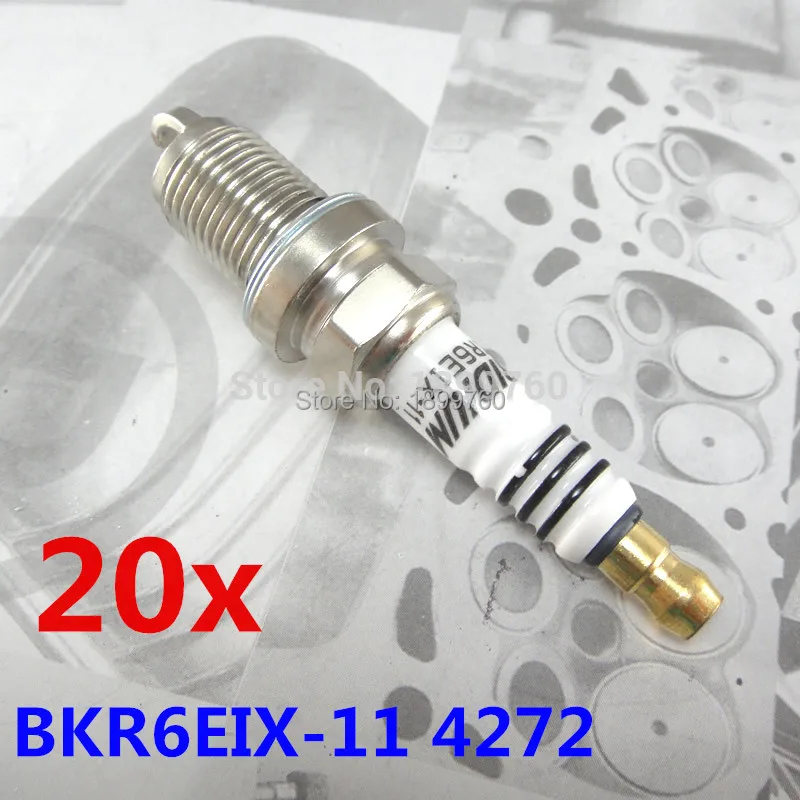 20PCS / lot Auto Ignition Plugs BKR6EIX 11 Iridium Power Spark Plug Case For Toyota Lexus Subaru BKR6EIX11 BKR6EIX-11 4272 | Автомобили и