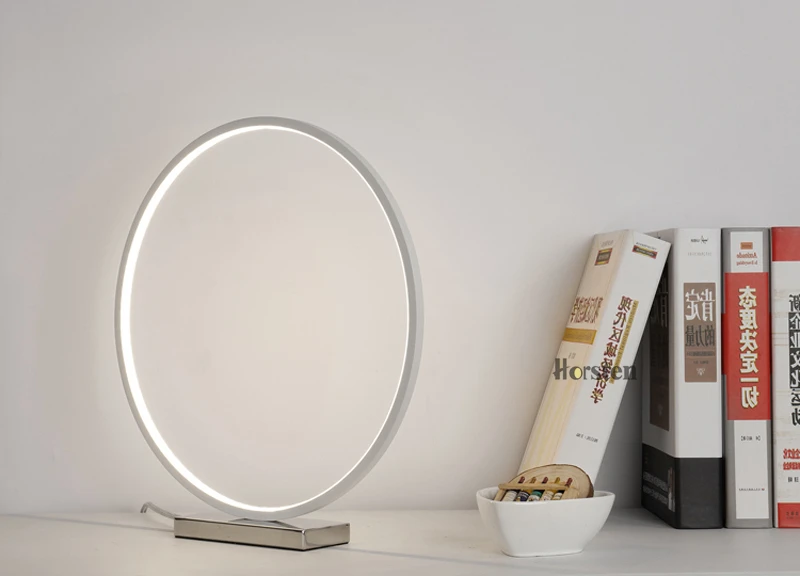 Horsten Nordic Creative Art Decortaion Dimmable LED Table Lamp Minimalism Modern Round Desk Table Light Bedside Lamp Gift (16)