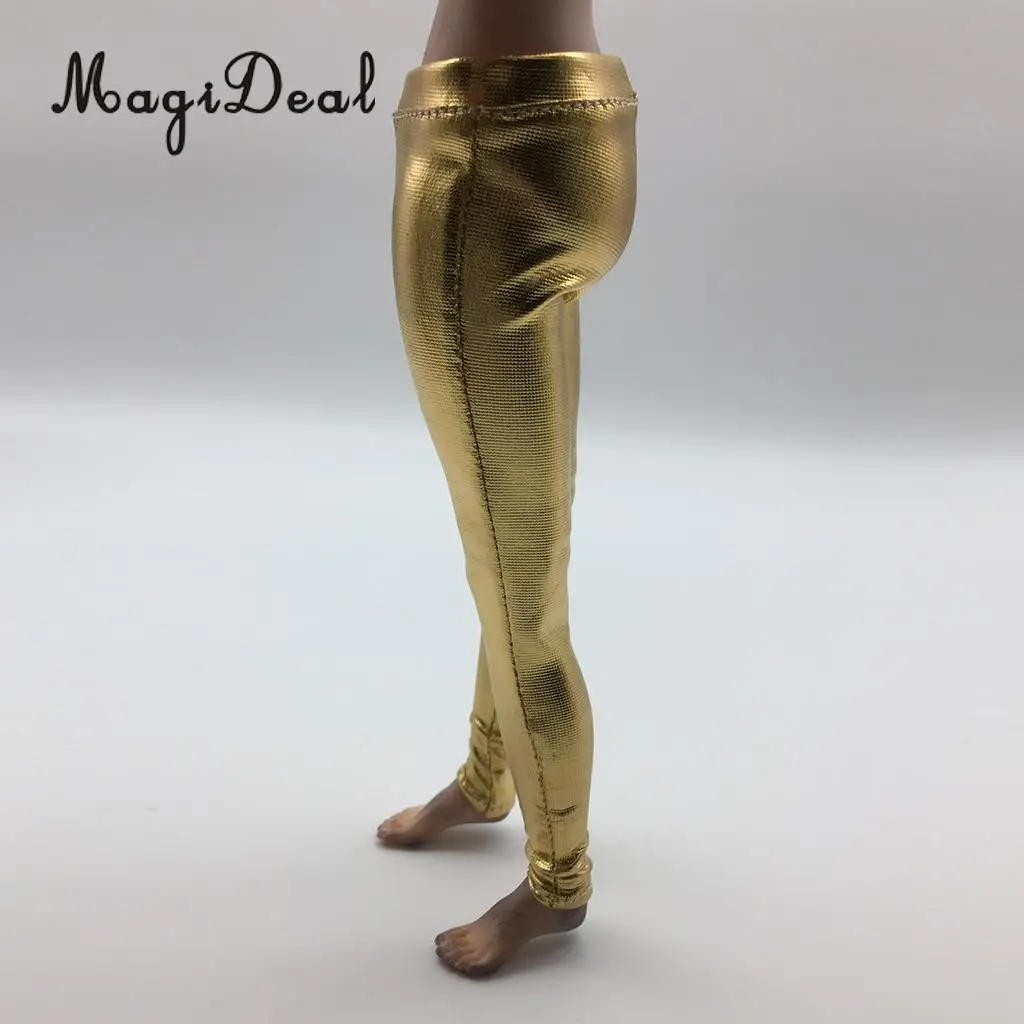 MagiDeal 1/6 Scale PU Leather Female Trousers Women Pants Clothes for 12 Inch Figures Doll Toy DIY Accessories