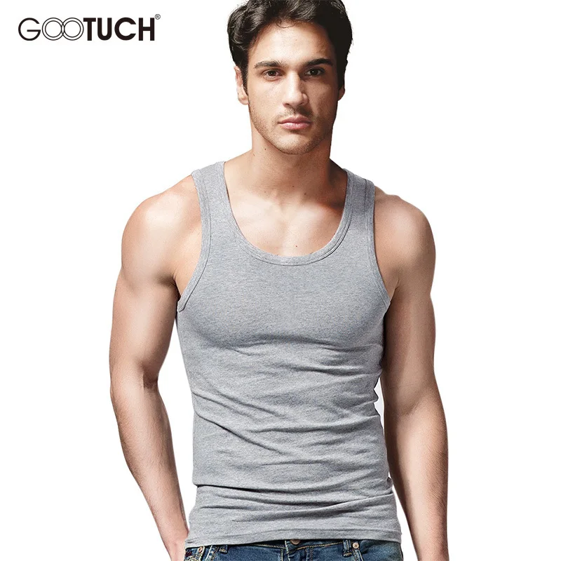 Men Plus Size Cotton Tank Top Tee Shirts Sleeveless Undershirt Fashion ...