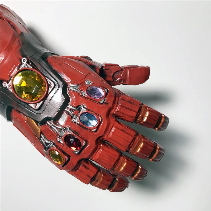 Мстители эндшпиль супергерой Marvel для косплея Железного человека рука Тони Старк Бесконечность рукавицы танос драгоценный камень Перчатки Латексные движения палец перчатки