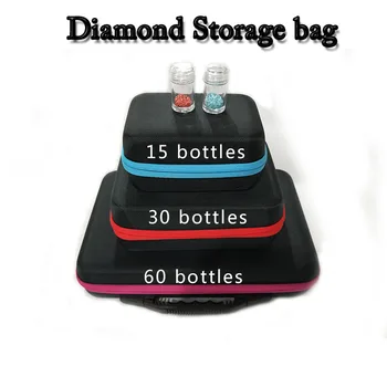 

5D Diamond embroidery diamond painting tool Plastic Storage Carry Bag Holder Storage Handbag Zip design bag With Storage Bottles