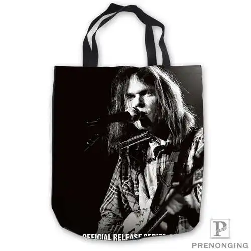 На заказ холст Neil Young DVDTote плечо Повседневная хозяйственная сумка пляжная сумка ежедневное использование складной холст #180713-07-25