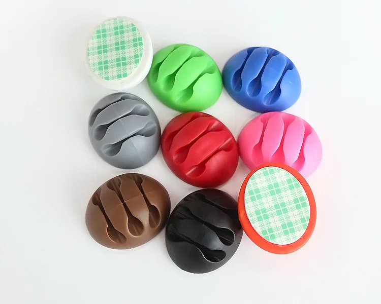 

20 Unit Cable Wire Desktop Solid Line Power Cord Data Line Hub Holder Cable Wire Organizer Clip USB Charger Cord Holde