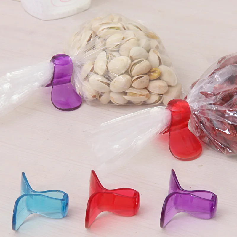 

New Arrival 6 PCS Portable Practical Food Sealing Strong Clamp Clip Powder Food Package Bag Clip Kitchen Storage Tools