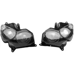 Передняя фара для Kawasaki Zx14r zx14 ZZR 1400 ZZR1400 2006 2007 2008 2009 2010 2011, Освещение Глава свет лампы