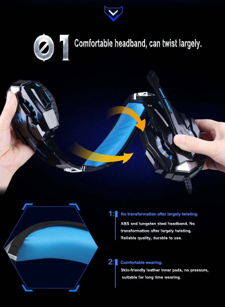 Gaming headphones for computer 3