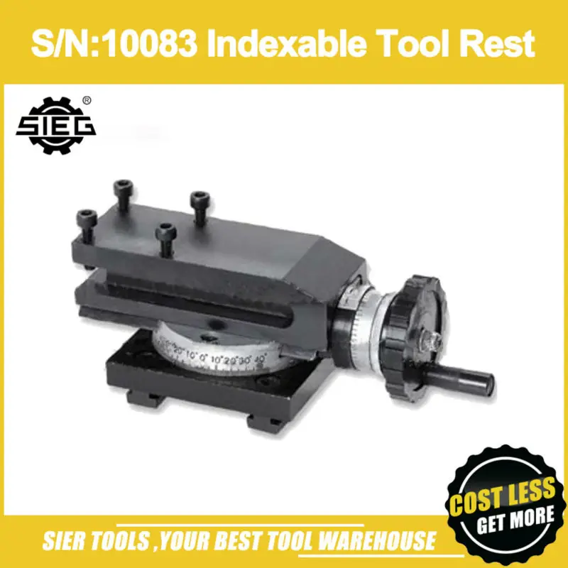

S/N:10083 Indexable Tool Rest/Horizontal Slider/SIEG C1/M1/C1A Tool Holder