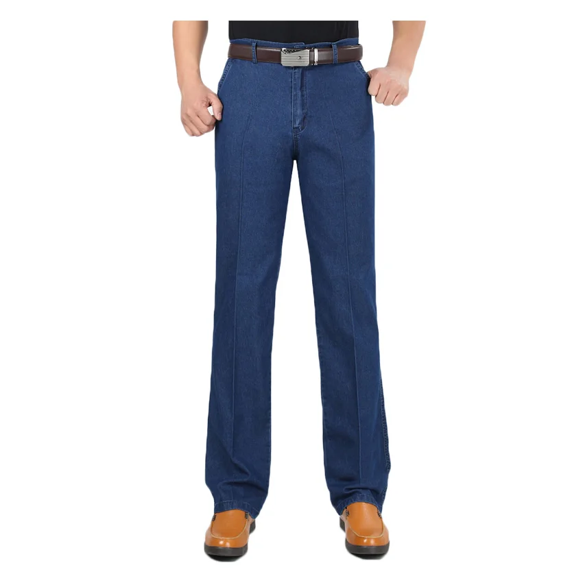 2017 Middle aged men s big size 30 42 casual brand spring straight denim jeans