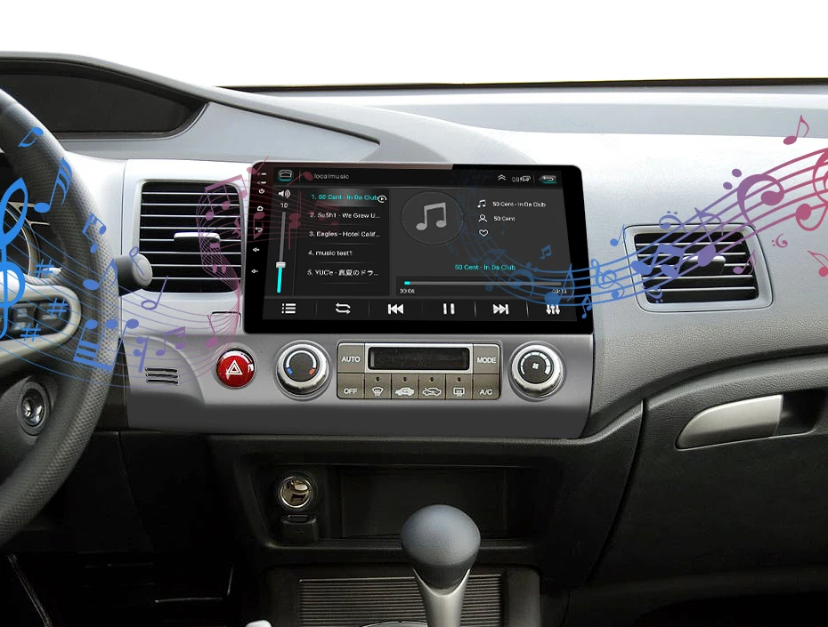 Discount AWESAFE 2 din Android 8.1 Car Radio Multimedia video player gps navigation For Honda Civic 2006 2007 2008 209 2010 2011 dvd 12