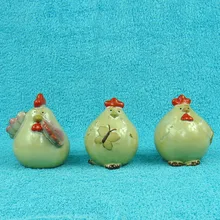 Милые фарфор курица абстрактные фигурки керамики птицы миниатюры настольная Декор Книги по искусству и Craft брелок орнамент аксессуары