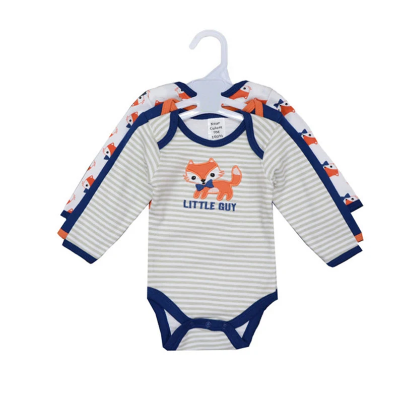 Детский хлопковый комбинезон с длинным рукавом 3 шт./лот|baby girl vintage clothing|baby simclothing
