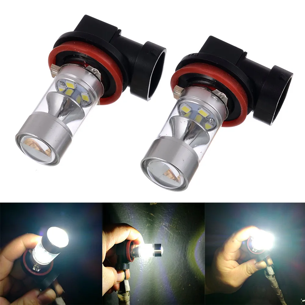 

2019 NEW 2PC 60W 2323 12LED H8 H11 High Power Led Car Fog Lights Headlight